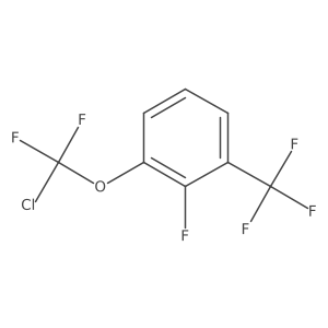 1-[Chloro(difluoro)methoxy]-2-fluoro-3-(trifluoromethyl)benzene Structure