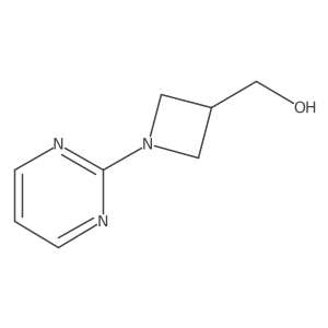 (1-(Pyrimidin-2-yl)azetidin-3-yl)methanol结构式