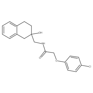 2-(4-chlorophenoxy)-N-[(2-hydroxy-1,2,3,4-tetrahydronaphthalen-2-yl)methyl]acetamide Structure