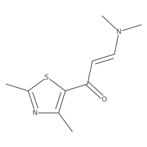 3-(Dimethylamino)-1-(2,4-dimethyl-1,3-thiazol-5-yl)prop-2-en-1-one结构式