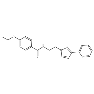 4-ethoxy-N-(2-(3-(pyridin-2-yl)-1H-pyrazol-1-yl)ethyl)benzamide Structure
