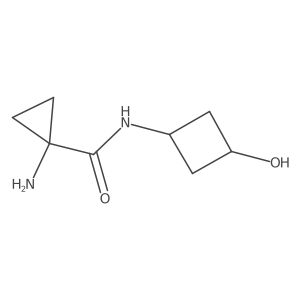 1-amino-N-(3-hydroxycyclobutyl)cyclopropane-1-carboxamide Structure