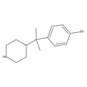 1-[1-(4-Bromophenyl)-1-methylethyl]-piperazine Structure