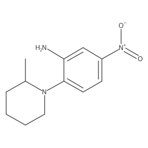 2-(2-Methylpiperidin-1-yl)-5-nitroaniline结构式