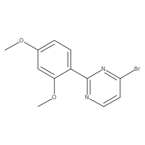 4-Bromo-2-(2,4-dimethoxyphenyl)pyrimidine结构式