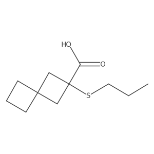 2-(Propylthio)spiro[3.3]heptane-2-carboxylic acid结构式