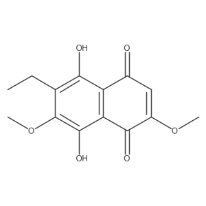 3-Ethyl-5,8-dihydroxy-2,7-dimethoxy-1,4-naphthoquinone结构式