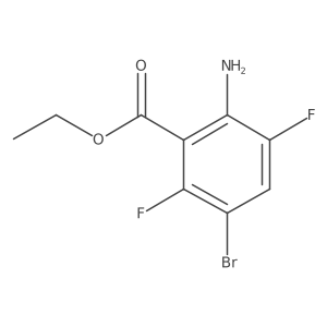 Ethyl 2-amino-5-bromo-3,6-difluorobenzoate Structure