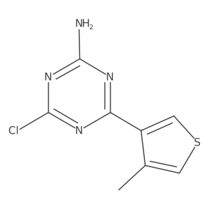4-Chloro-6-(4-methylthiophen-3-YL)-1,3,5-triazin-2-amine Structure