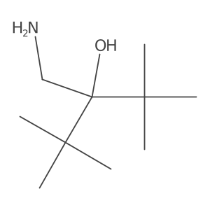 3-(Aminomethyl)-2,2,4,4-tetramethylpentan-3-ol结构式