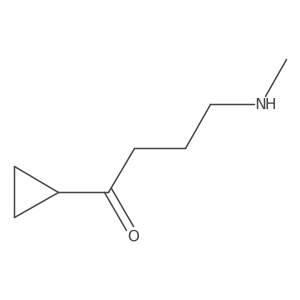 1-Cyclopropyl-4-(methylamino)butan-1-one结构式