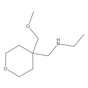Ethyl({[4-(methoxymethyl)oxan-4-yl]methyl})amine结构式