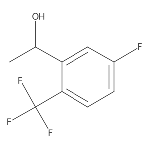 (1R)-1-[5-Fluoro-2-(trifluoromethyl)phenyl]ethanol结构式