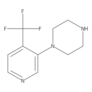 1-(4-(Trifluoromethyl)pyridin-3-yl)piperazine结构式