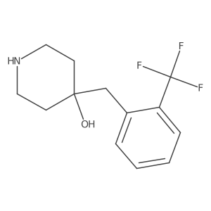 4-(2-(Trifluoromethyl)benzyl)piperidin-4-ol结构式