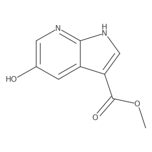 methyl5-hydroxy-1H-pyrrolo[2,3-b]pyridine-3-carboxylate Structure
