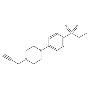 1-(4-Ethylsulfonylphenyl)-4-prop-2-ynylpiperazine结构式