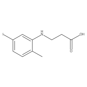 3-((5-Iodo-2-methylphenyl)amino)propanoic acid Structure