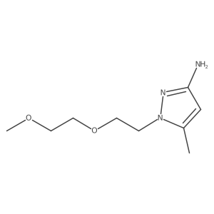 1-[2-(2-methoxyethoxy)ethyl]-5-methyl-1H-pyrazol-3-amine Structure