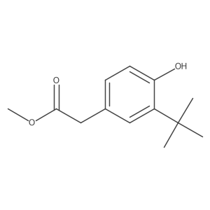 Methyl 2-[3-(tert-Butyl)-4-hydroxyphenyl]acetate结构式