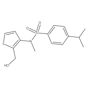 N-[2-(hydroxymethyl)-3-thienyl]-4-isopropyl-N-methylbenzenesulfonamide结构式