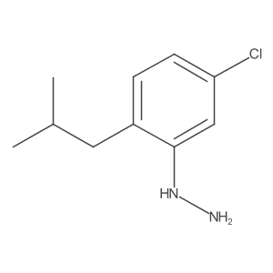 [5-Chloro-2-(2-methylpropyl)phenyl]hydrazine结构式