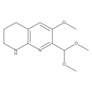 7-(dimethoxymethyl)-6-methoxy-1,2,3,4-tetrahydro-1,8-naphthyridine结构式