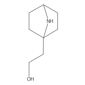 2-{7-Azabicyclo[2.2.1]heptan-1-yl}ethan-1-ol结构式