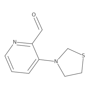3-(Thiazolidin-3-yl)picolinaldehyde Structure