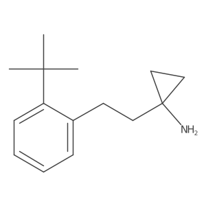 1-[2-(2-Tert-butylphenyl)ethyl]cyclopropan-1-amine Structure