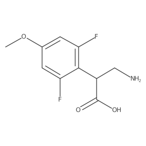 3-Amino-2-(2,6-difluoro-4-methoxyphenyl)propanoic acid结构式