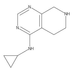 N-cyclopropyl-5,6,7,8-tetrahydropyrido[3,4-d]pyrimidin-4-amine结构式