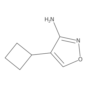 4-Cyclobutyl-1,2-oxazol-3-amine Structure