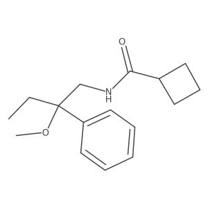 N-(2-methoxy-2-phenylbutyl)cyclobutanecarboxamide Structure