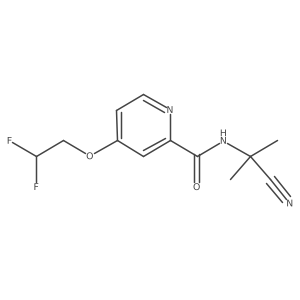N-(1-cyano-1-methylethyl)-4-(2,2-difluoroethoxy)pyridine-2-carboxamide Structure