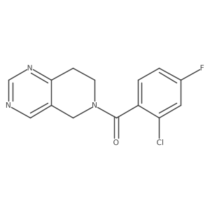 (2-chloro-4-fluorophenyl)(7,8-dihydropyrido[4,3-d]pyrimidin-6(5H)-yl)methanone Structure