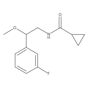 N-(2-(3-fluorophenyl)-2-methoxyethyl)cyclopropanecarboxamide Structure