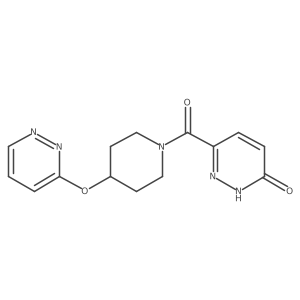 6-(4-(pyridazin-3-yloxy)piperidine-1-carbonyl)pyridazin-3(2H)-one Structure