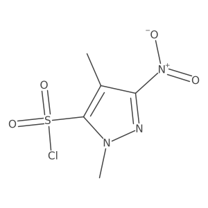 1,4-dimethyl-3-nitro-1H-pyrazole-5-sulfonyl chloride Structure