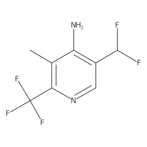 5-(Difluoromethyl)-3-methyl-2-(trifluoromethyl)pyridin-4-amine Structure