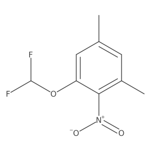 1-Difluoromethoxy-3,5-dimethyl-2-nitrobenzene Structure