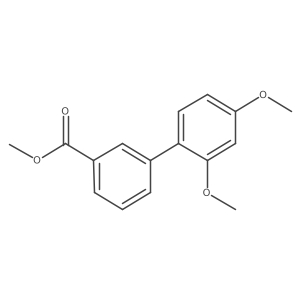 Methyl 3-(2,4-dimethoxyphenyl)benzoate结构式
