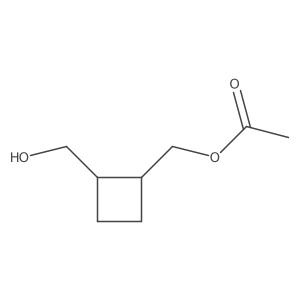 (2-(Hydroxymethyl)cyclobutyl)methyl acetate Structure