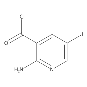 2-Amino-5-iodonicotinoyl chloride Structure