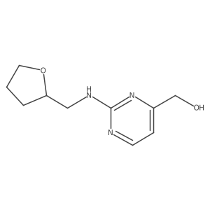 (2-{[(Oxolan-2-yl)methyl]amino}pyrimidin-4-yl)methanol Structure