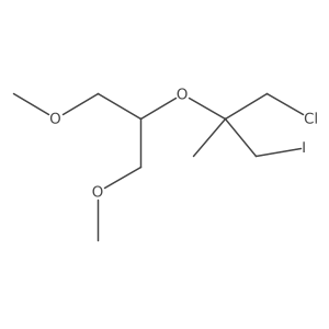 1-Chloro-2-[(1,3-dimethoxypropan-2-yl)oxy]-3-iodo-2-methylpropane Structure