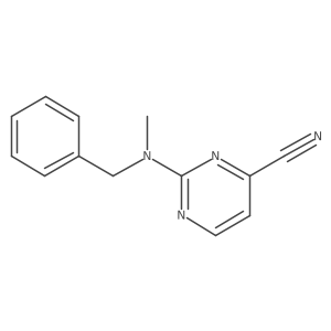 2-[Benzyl(methyl)amino]pyrimidine-4-carbonitrile Structure