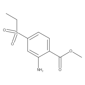 Methyl 2-amino-4-(ethanesulfonyl)benzoate结构式