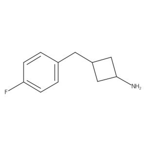 3-(4-Fluorobenzyl)cyclobutan-1-amine Structure