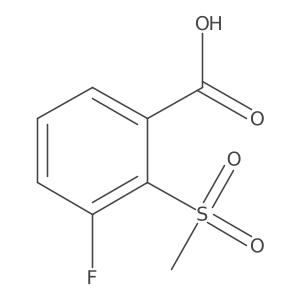 3-Fluoro-2-(methylsulphonyl)benzoic acid结构式